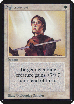 Magic: The Gathering - Righteousness - Limited Edition Alpha