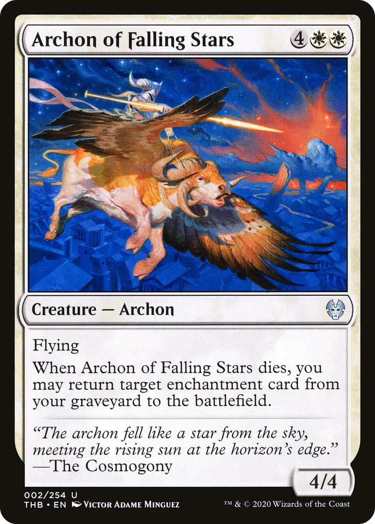 Magic: The Gathering - Archon of Falling Stars Foil - Theros Beyond Death