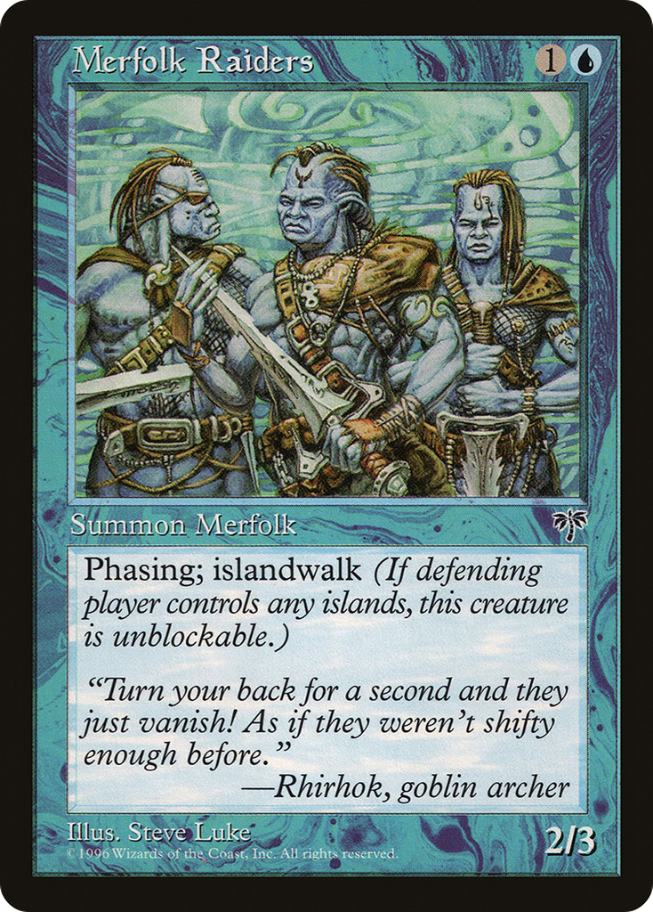 Magic: The Gathering - Merfolk Raiders - Mirage