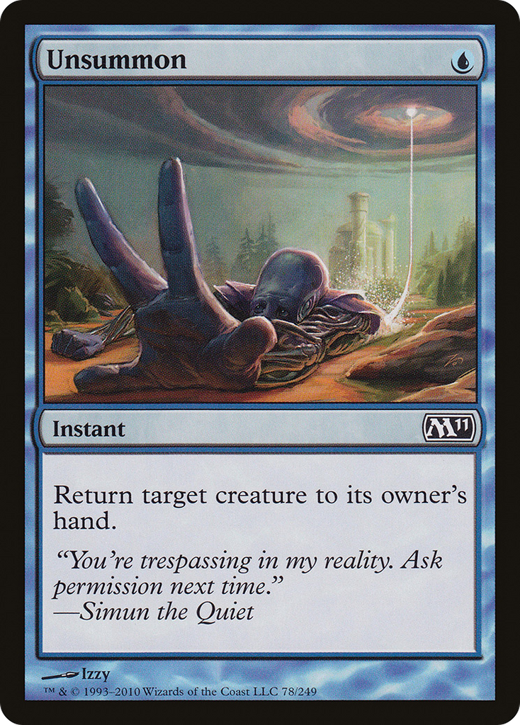 Magic: The Gathering - Unsummon - Magic 2011