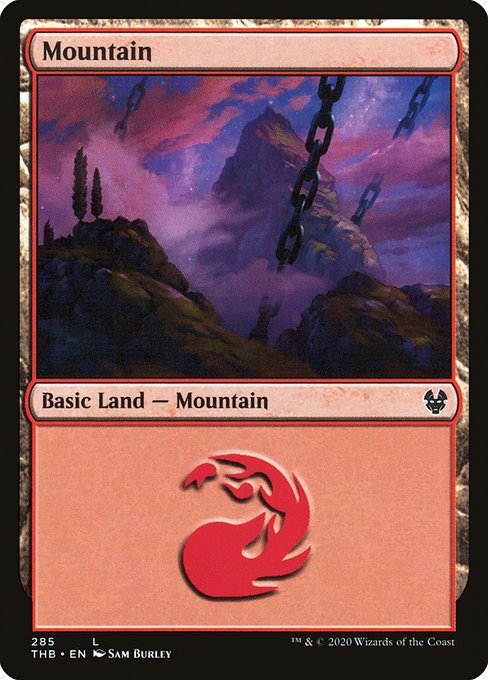 Magic the Gathering - Mountain #285 Foil - Theros Beyond Death