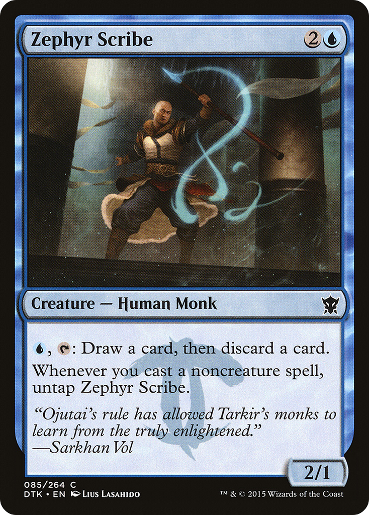 Magic: The Gathering - Zephyr Scribe - Dragons of Tarkir