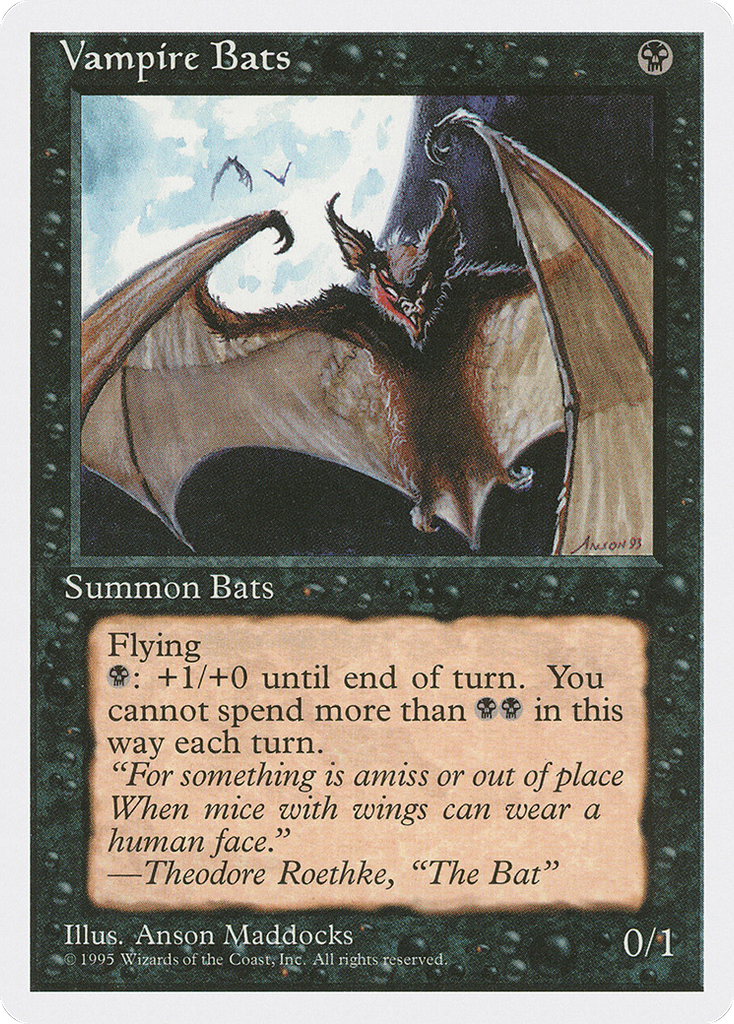 Magic: The Gathering - Vampire Bats - Fourth Edition
