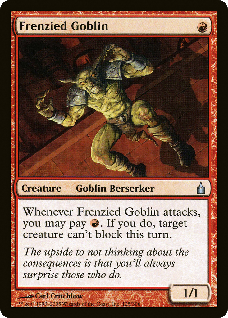 Magic: The Gathering - Frenzied Goblin - Ravnica: City of Guilds