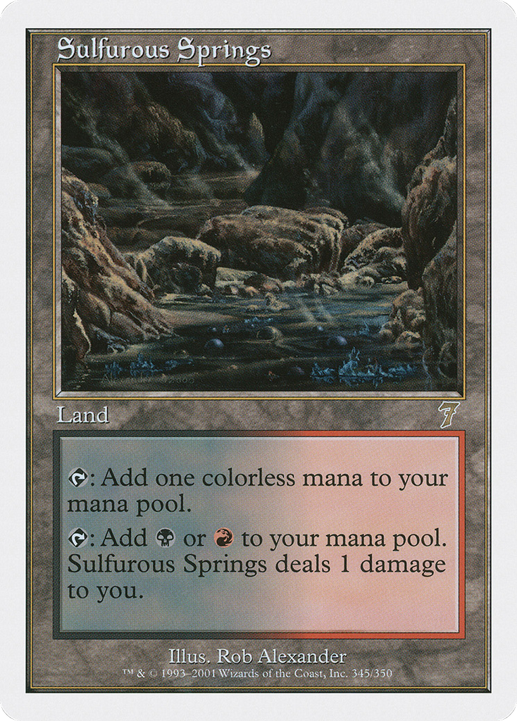 Magic: The Gathering - Sulfurous Springs - Seventh Edition