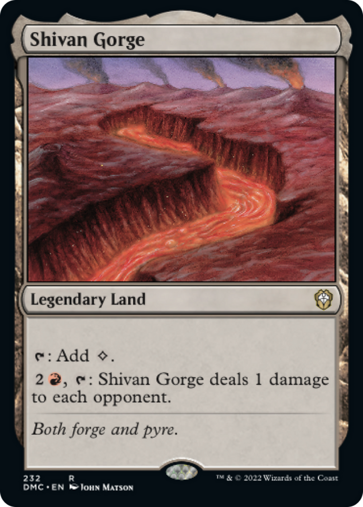 Magic: The Gathering - Shivan Gorge - Dominaria United Commander