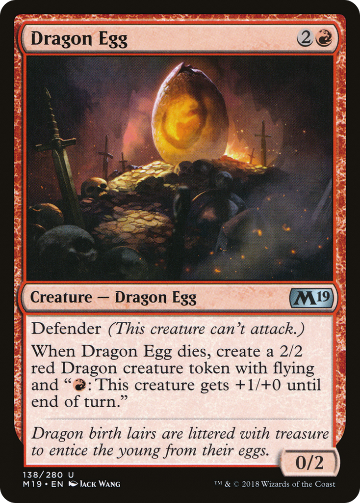 Magic: The Gathering - Dragon Egg - Core Set 2019