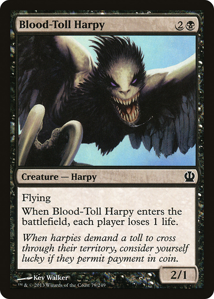 Magic: The Gathering - Blood-Toll Harpy - Theros