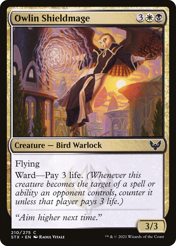 Magic: The Gathering - Owlin Shieldmage Foil - Strixhaven: School of Mages