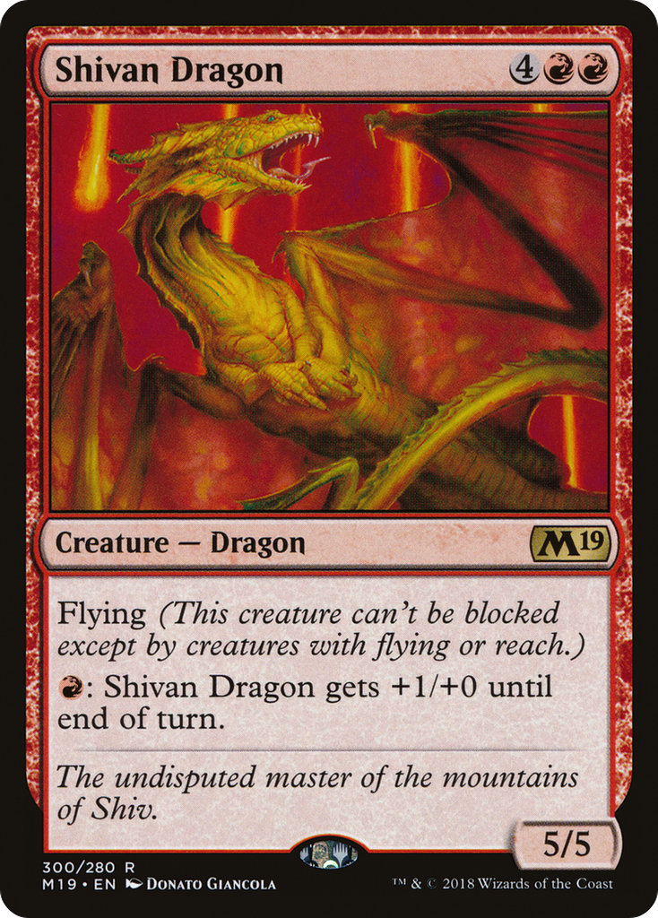 Magic: The Gathering - Shivan Dragon - Core Set 2019