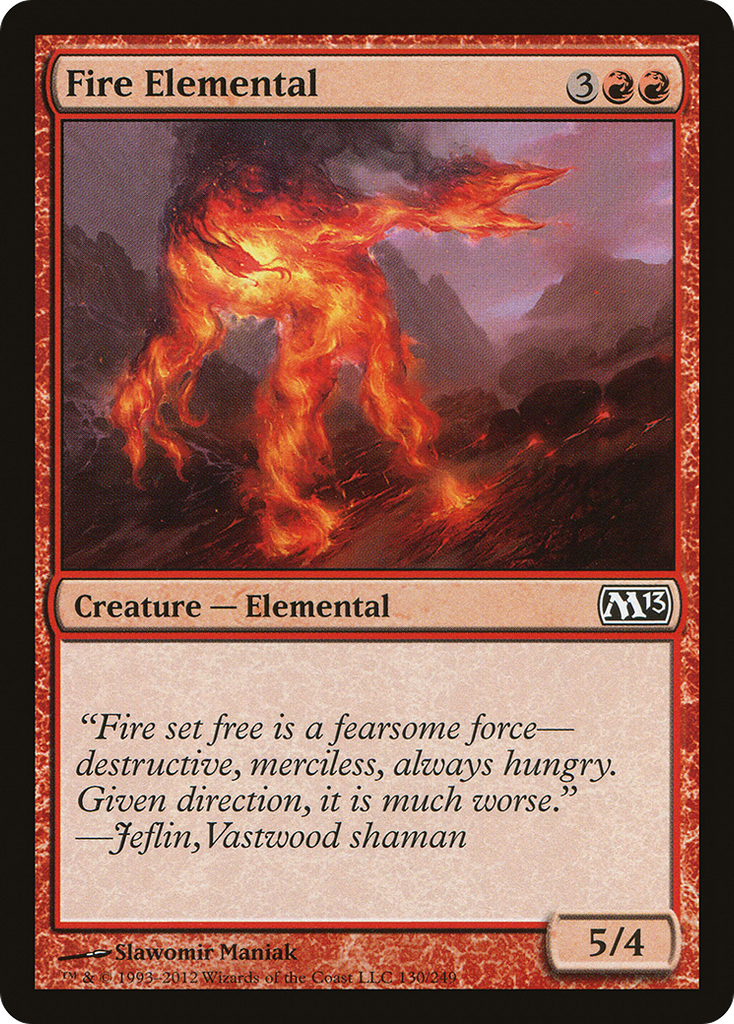 Magic: The Gathering - Fire Elemental - Magic 2013