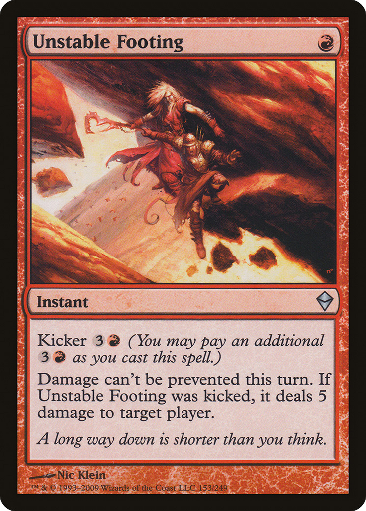 Magic: The Gathering - Unstable Footing - Zendikar