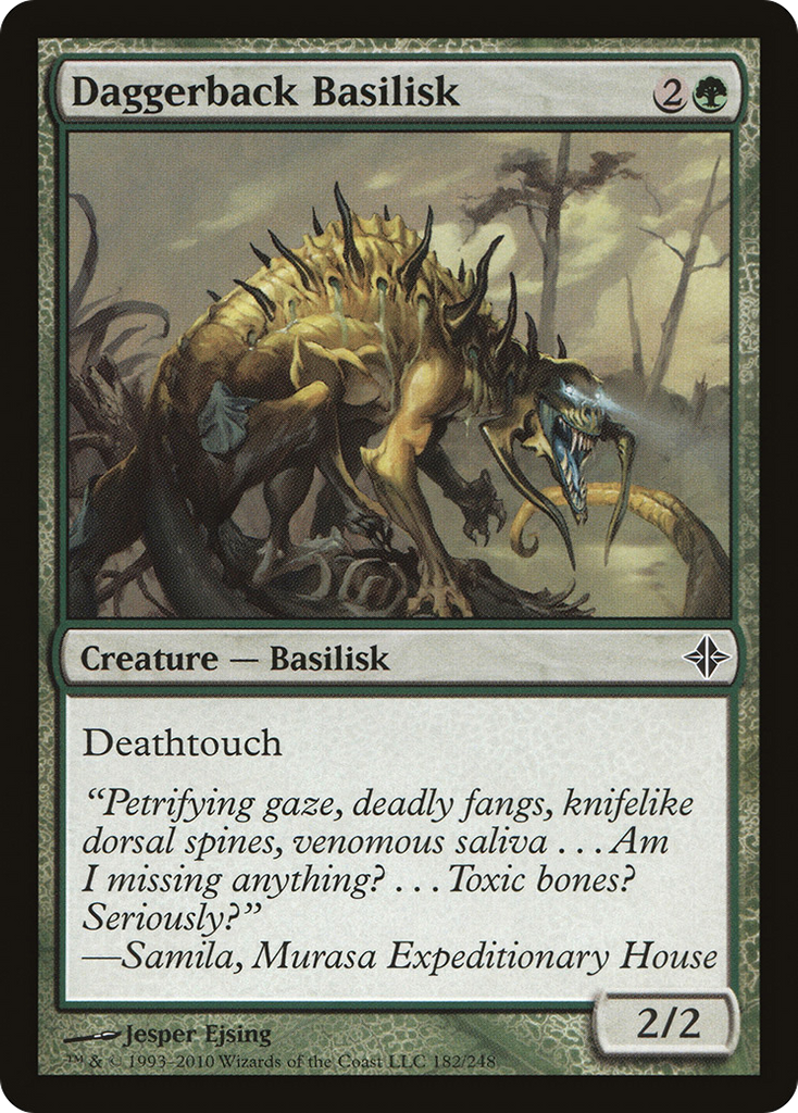 Magic: The Gathering - Daggerback Basilisk - Rise of the Eldrazi