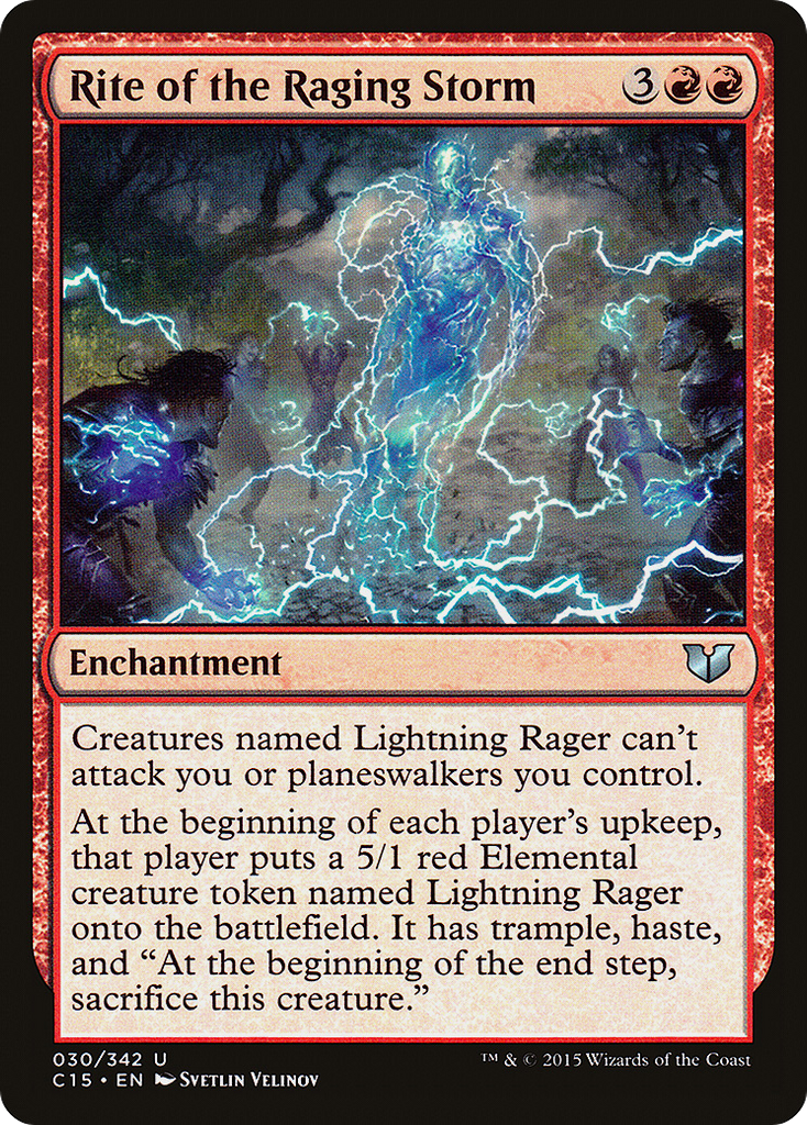 Magic: The Gathering - Rite of the Raging Storm - Commander 2015