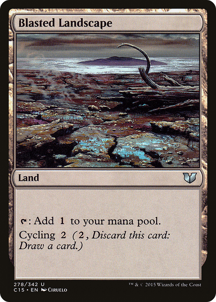 Magic: The Gathering - Blasted Landscape - Commander 2015