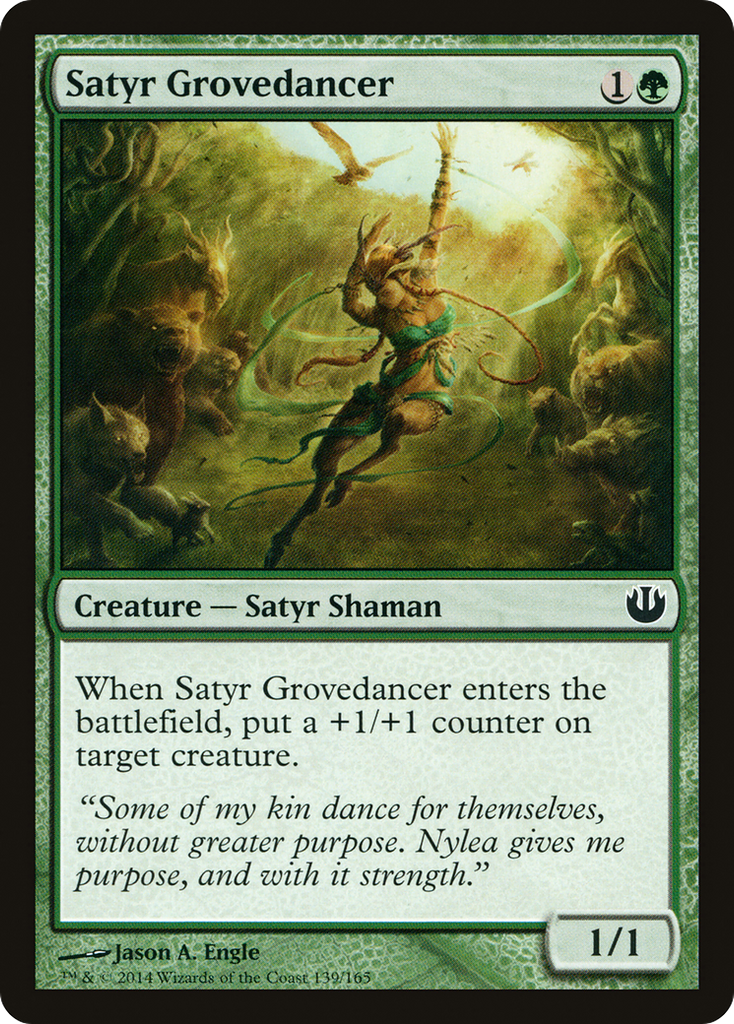 Magic: The Gathering - Satyr Grovedancer - Journey into Nyx