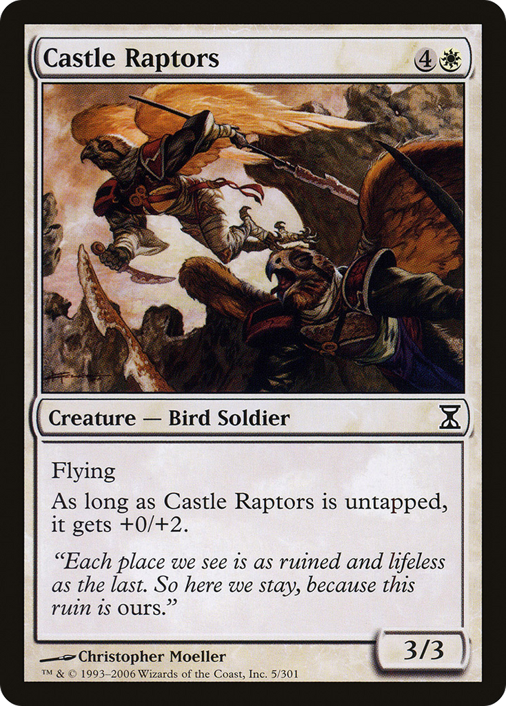 Magic: The Gathering - Castle Raptors - Time Spiral