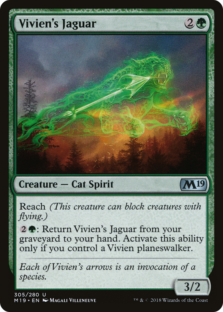 Magic: The Gathering - Vivien's Jaguar - Core Set 2019