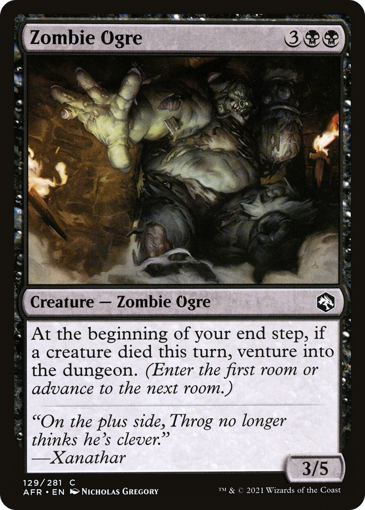 Magic: The Gathering - Zombie Ogre - Adventures in the Forgotten Realms