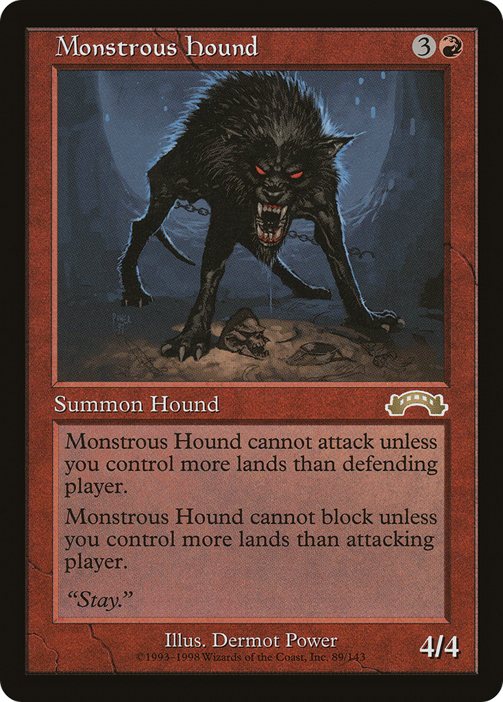 Magic: The Gathering - Monstrous Hound - Exodus