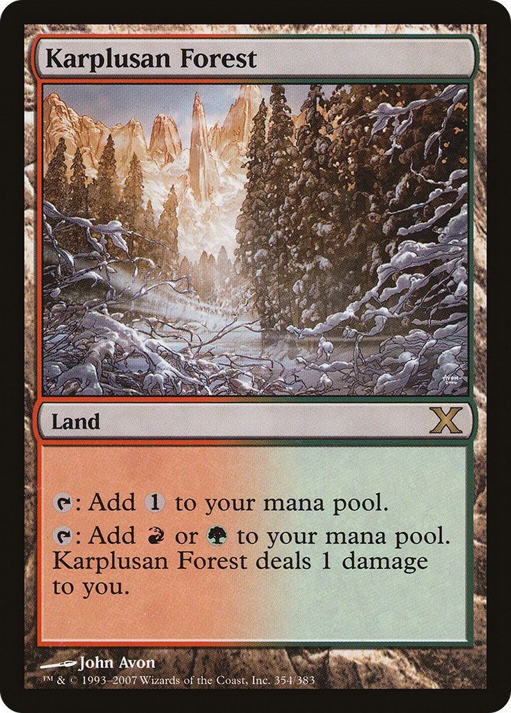 Magic: The Gathering - Karplusan Forest - Tenth Edition