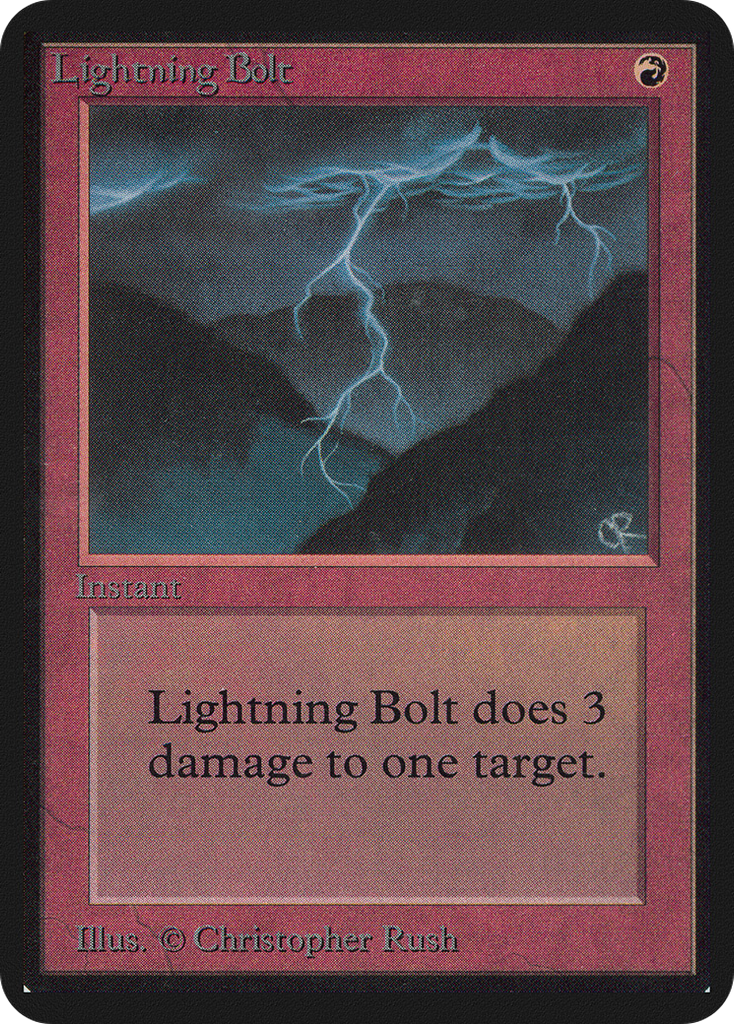 Magic: The Gathering - Lightning Bolt - Limited Edition Alpha