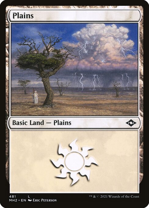 Magic the Gathering - Plains #481 Foil - Modern Horizons 2