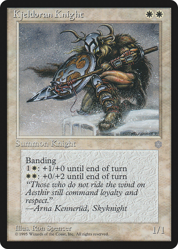 Magic: The Gathering - Kjeldoran Knight - Ice Age