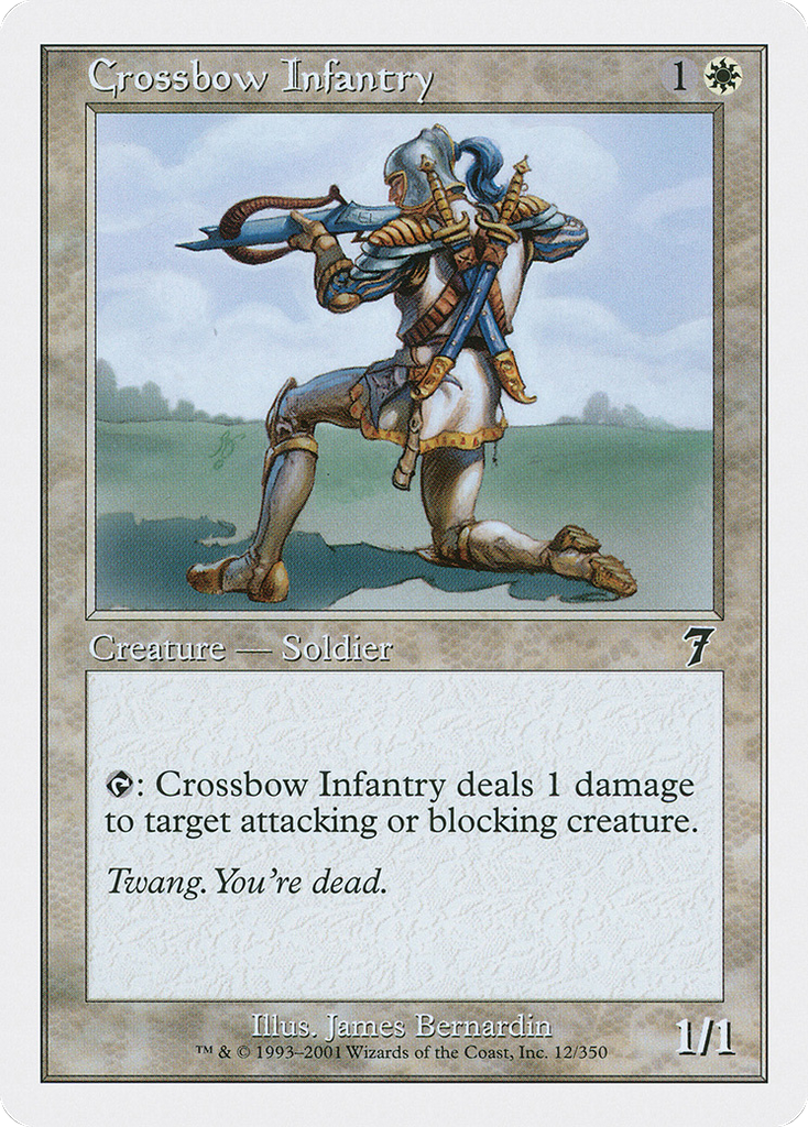 Magic: The Gathering - Crossbow Infantry - Seventh Edition