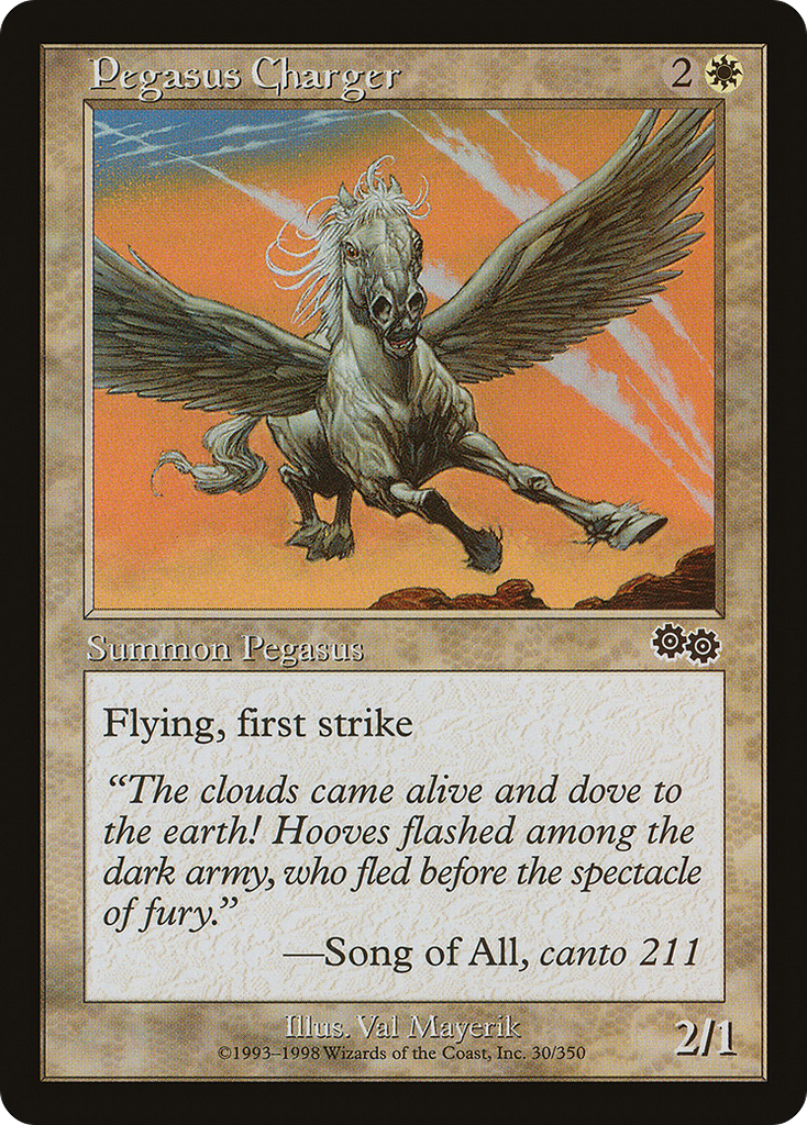 Magic: The Gathering - Pegasus Charger - Urza's Saga