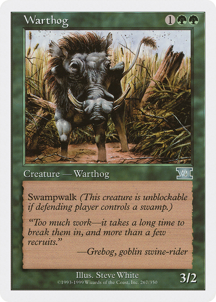 Magic: The Gathering - Warthog - Classic Sixth Edition