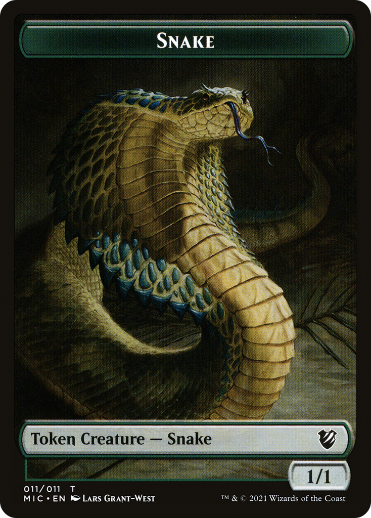 Magic: The Gathering - Snake Token - Midnight Hunt Commander Tokens
