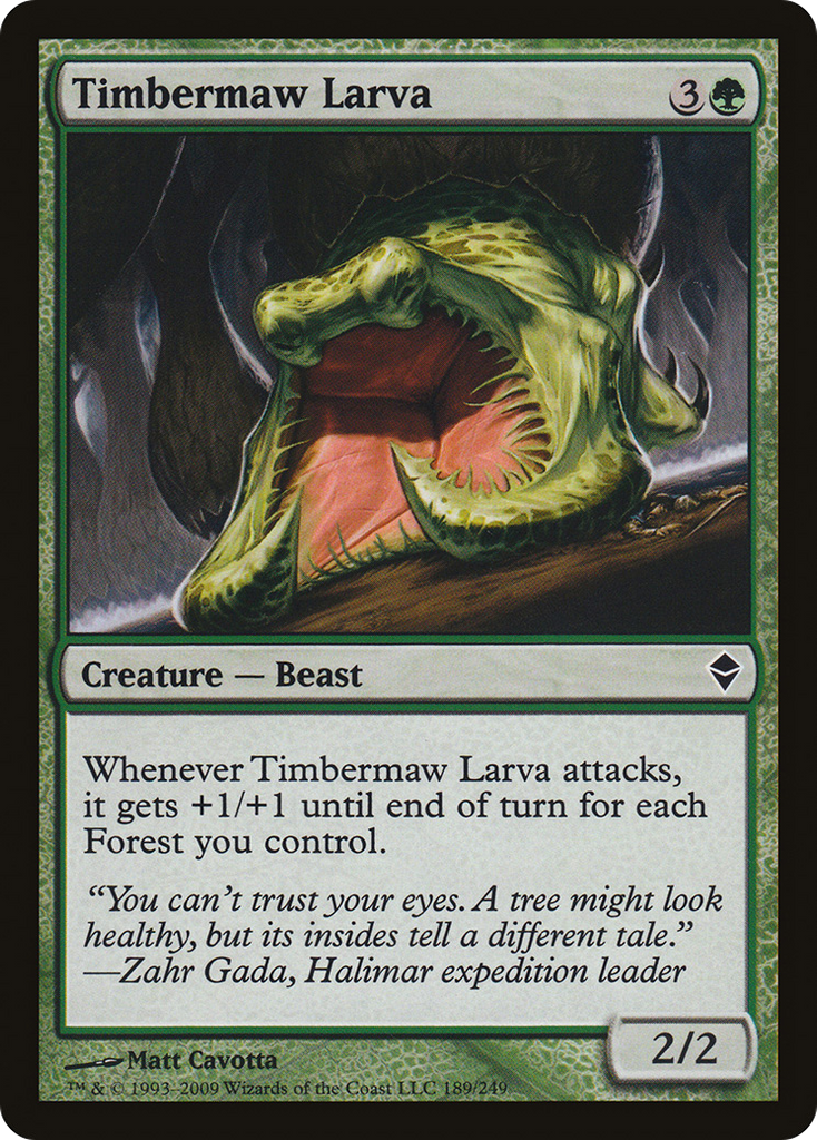 Magic: The Gathering - Timbermaw Larva - Zendikar