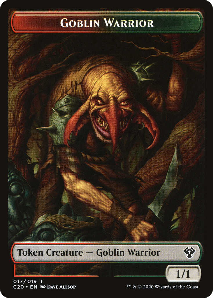 Magic: The Gathering - Goblin Warrior Token - Commander 2020 Tokens