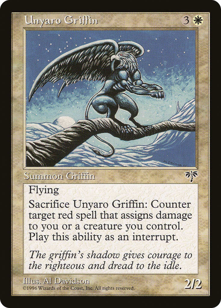 Magic: The Gathering - Unyaro Griffin - Mirage