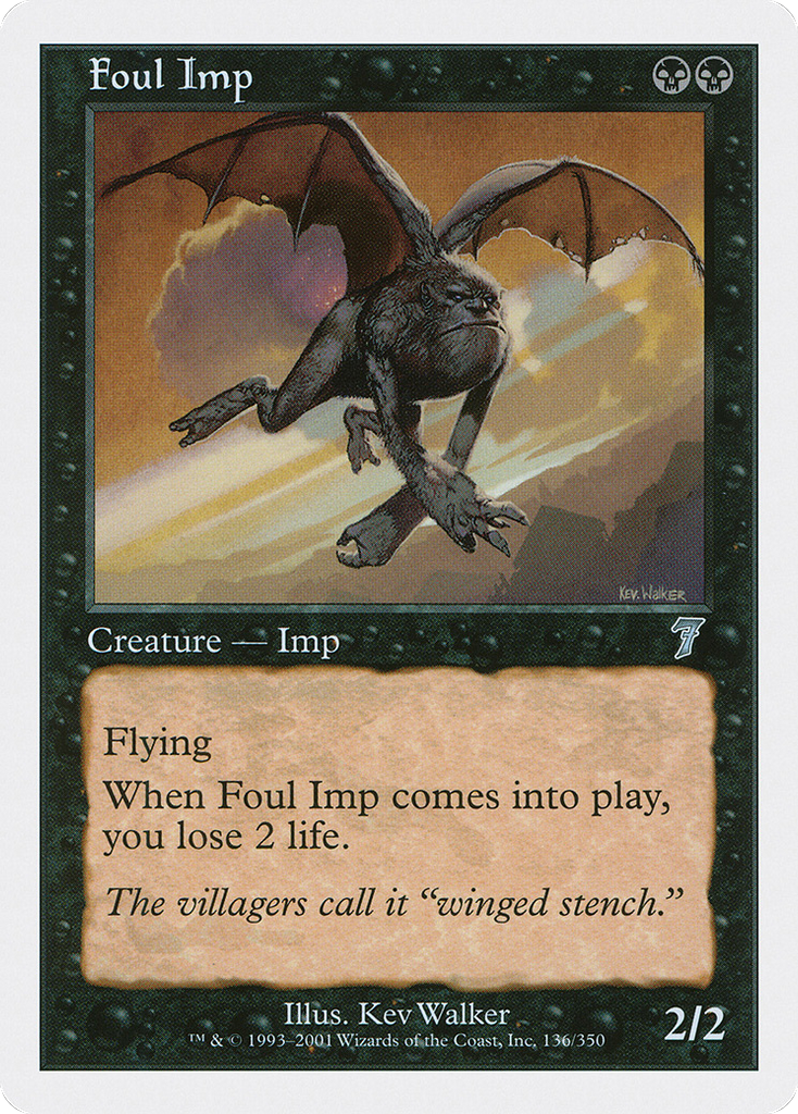 Magic: The Gathering - Foul Imp - Seventh Edition