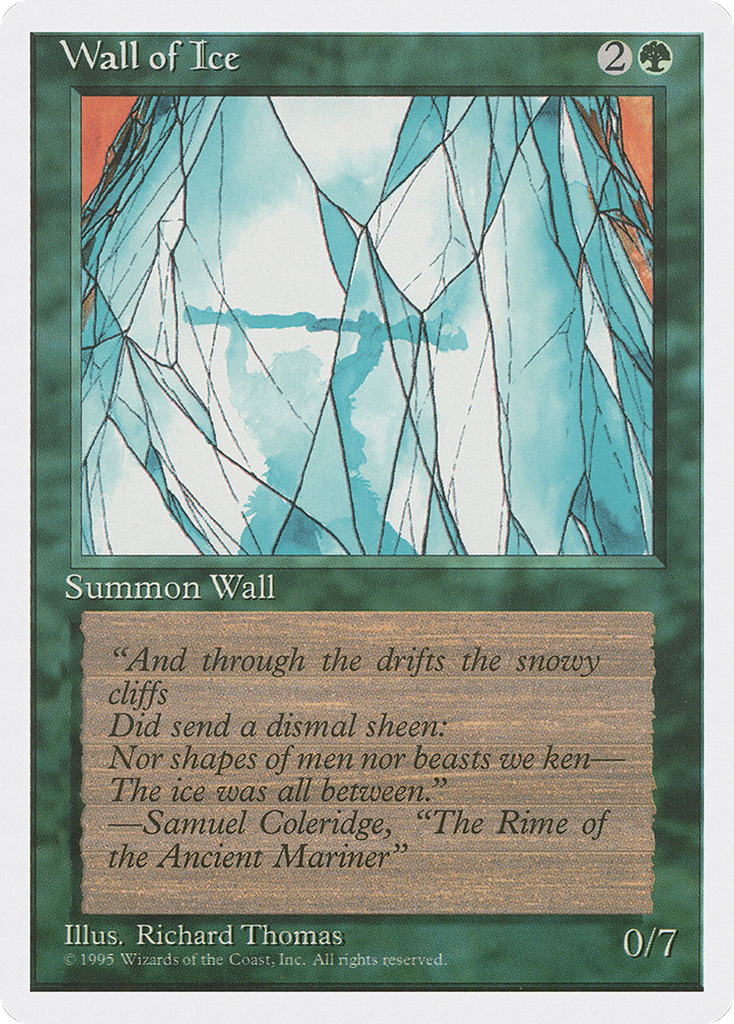 Magic: The Gathering - Wall of Ice - Fourth Edition