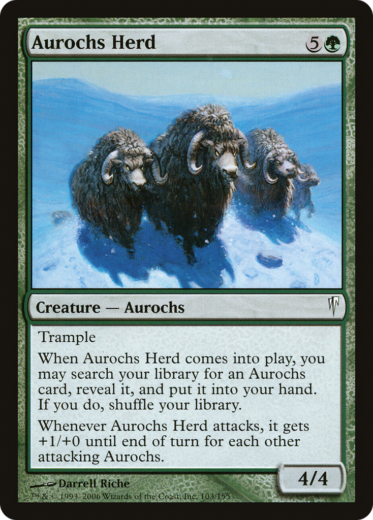 Magic: The Gathering - Aurochs Herd - Coldsnap