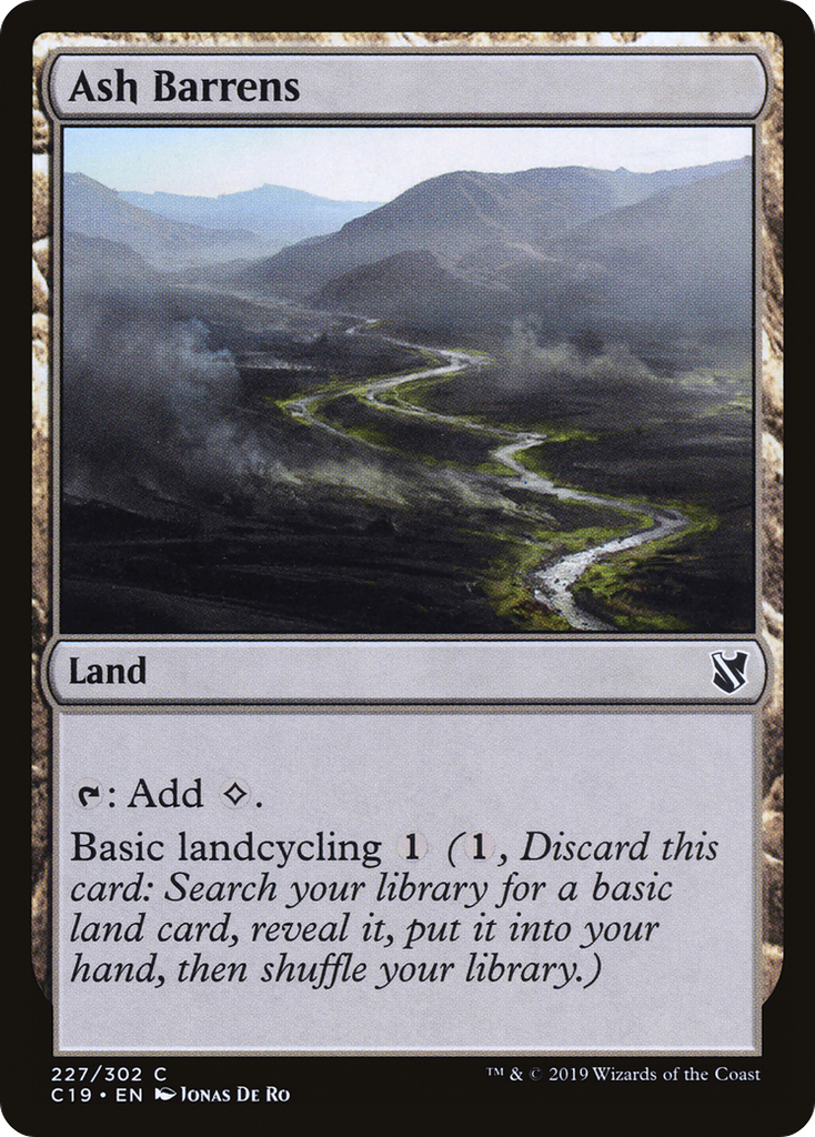 Magic: The Gathering - Ash Barrens - Commander 2019