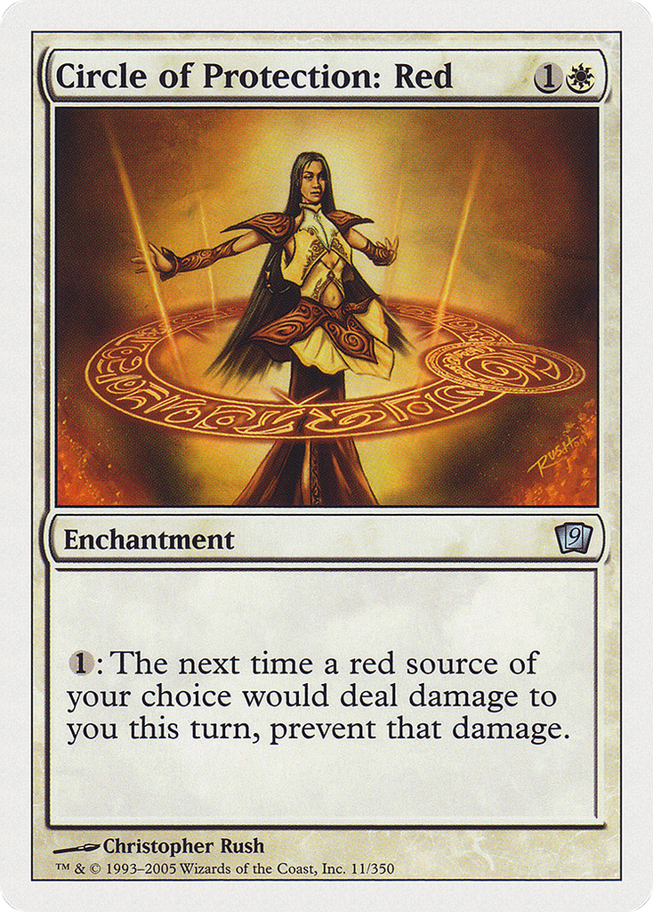 Magic: The Gathering - Circle of Protection: Red - Ninth Edition