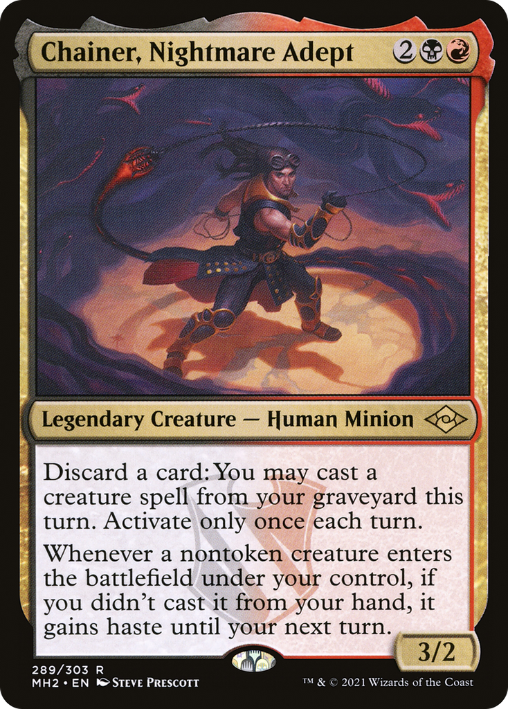 Magic: The Gathering - Chainer, Nightmare Adept Foil - Modern Horizons 2