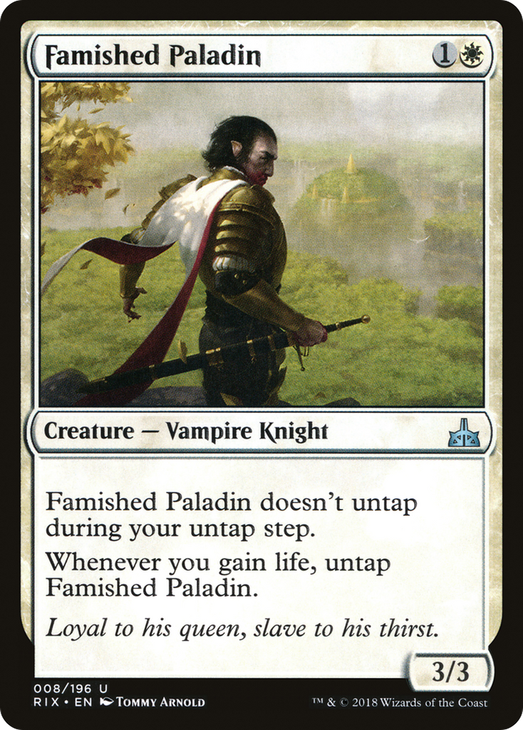 Magic: The Gathering - Famished Paladin - Rivals of Ixalan