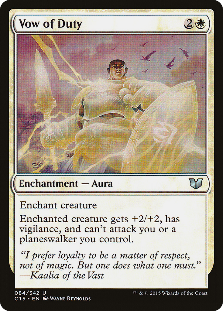 Magic: The Gathering - Vow of Duty - Commander 2015