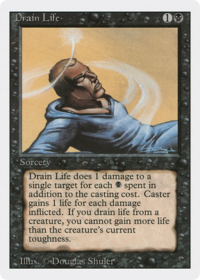 Magic: The Gathering - Drain Life - Revised Edition