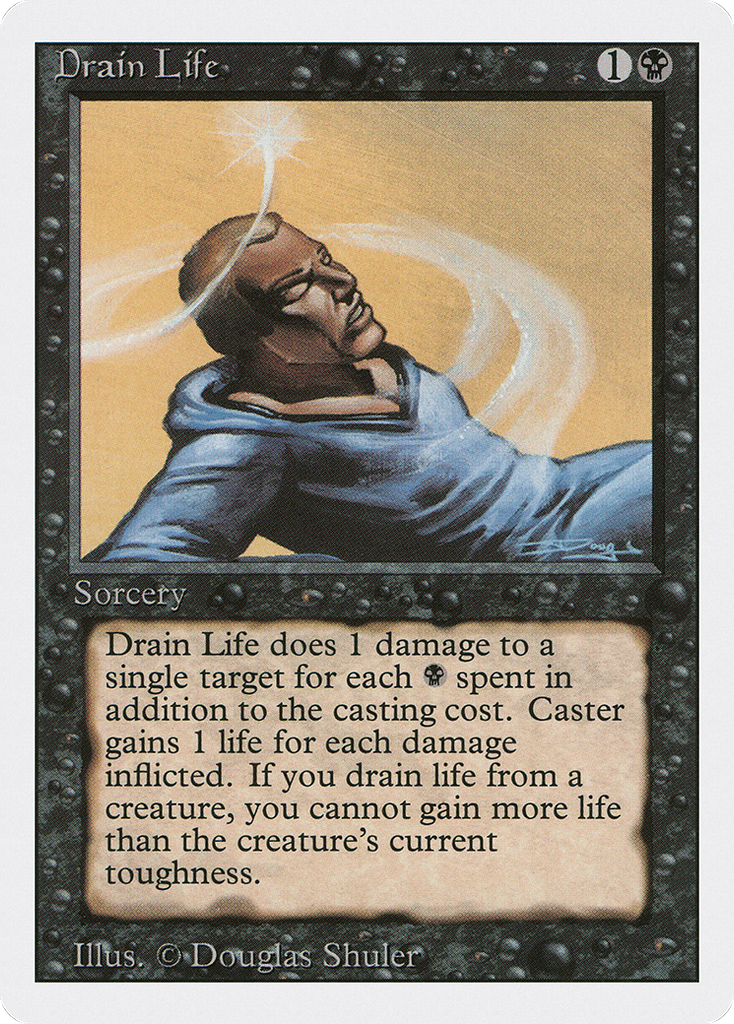 Magic: The Gathering - Drain Life - Revised Edition