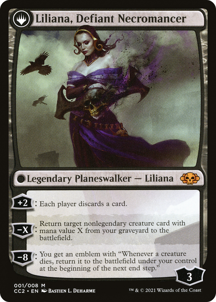 Magic: The Gathering - Liliana, Heretical Healer // Liliana, Defiant Necromancer - Commander Collection: Black
