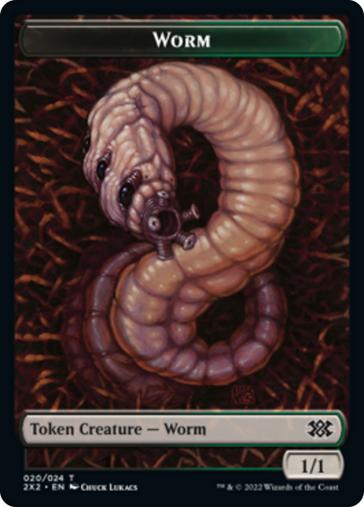 Magic: The Gathering - Worm Token - Double Masters 2022 Tokens