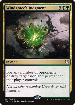 Magic: The Gathering - Windgrace's Judgment - Commander 2018