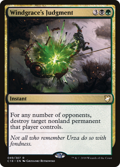 Magic: The Gathering - Windgrace's Judgment - Commander 2018