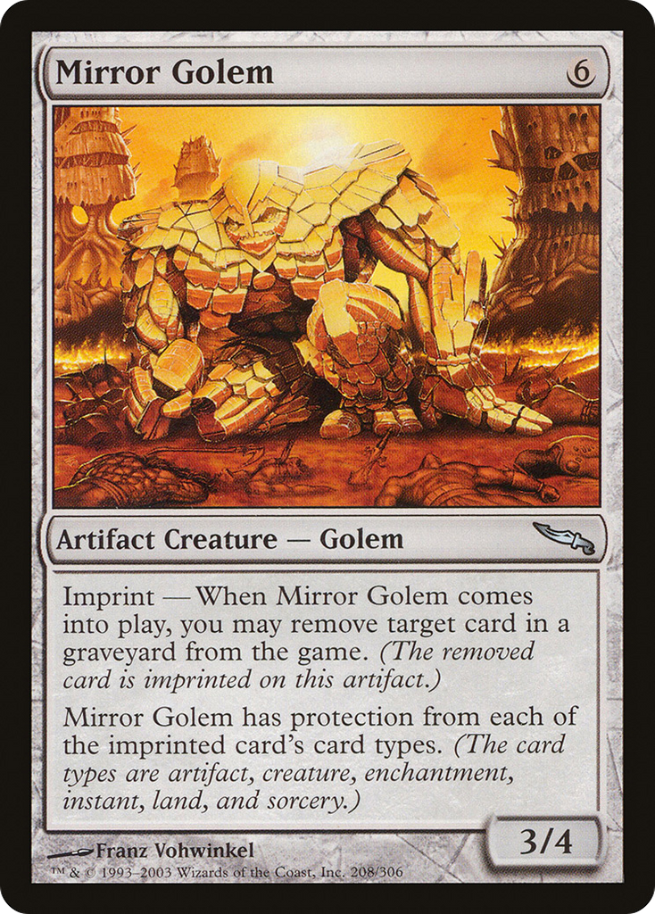 Magic: The Gathering - Mirror Golem - Mirrodin